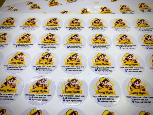 Giấy in decal AL mặt bóng