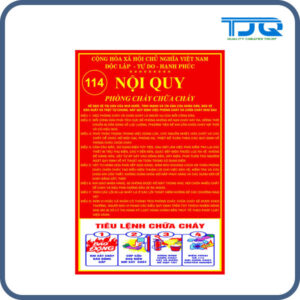 Bảng nội quy tiêu lệnh PCCC