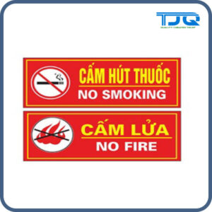 Bảng hiệu Cấm lửa - Cấm hút thuốc